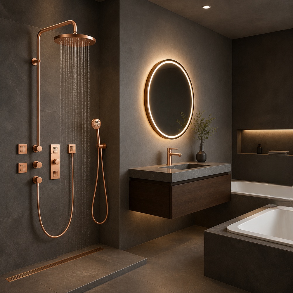 BathSelect user-centered restroom fixture resources with faucets, showers, dispensers, and accessories