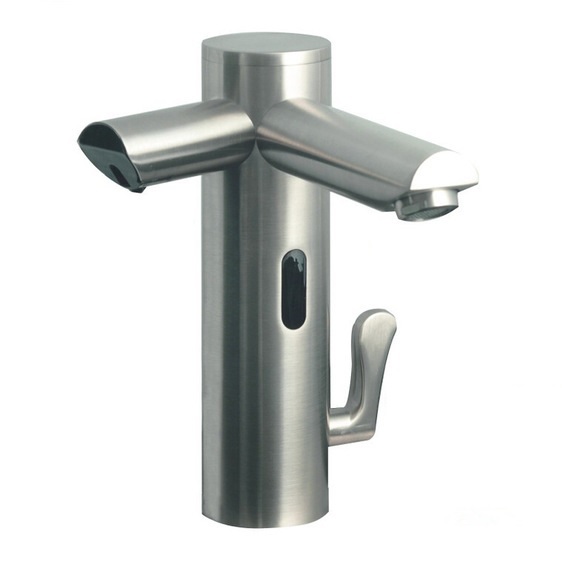 Lano-Commercial-Sensor-Faucet-Brushed-Nickel-Fin