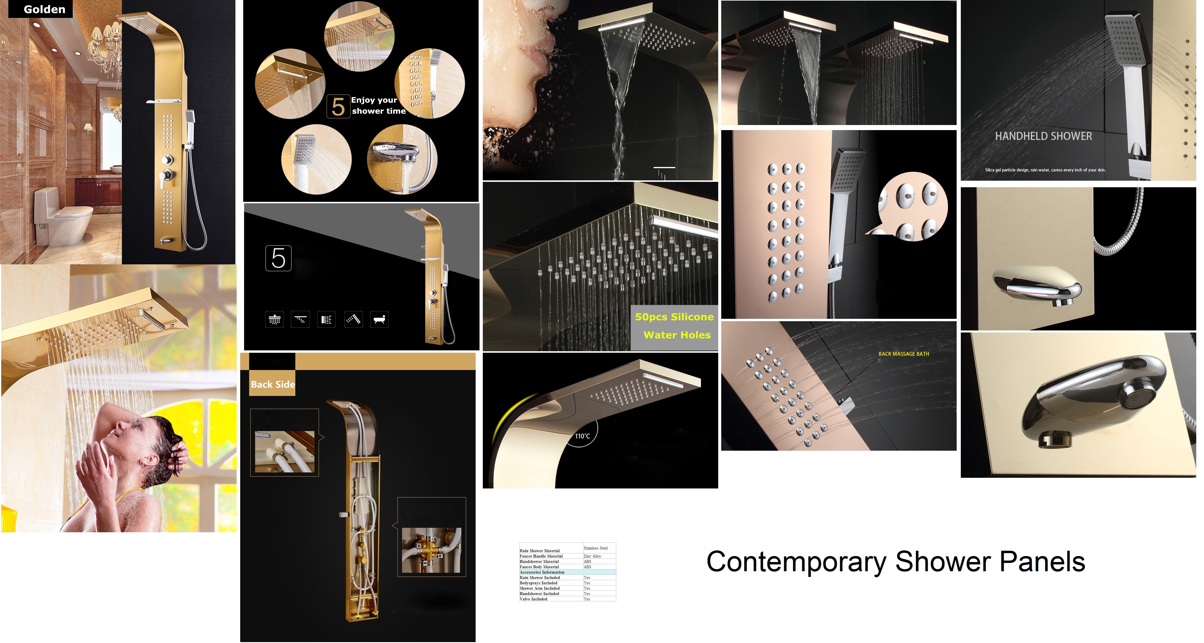 Shower Panels Contemporary&gt width=