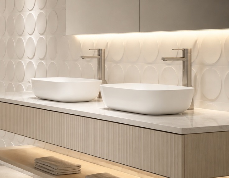 Bathroom sinks for apartments and mixed-use developments