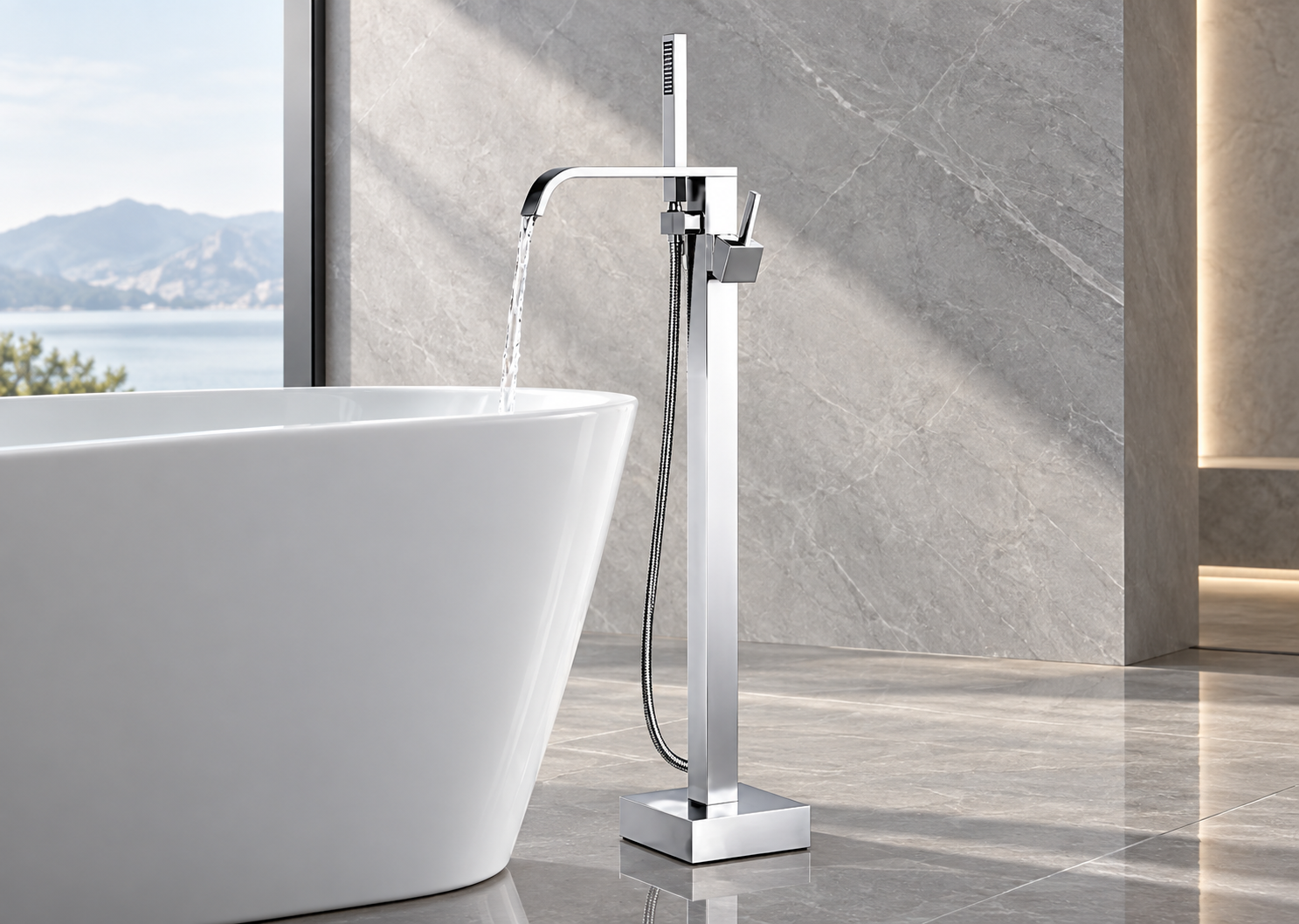 BathSelect freestanding bathtub fillers