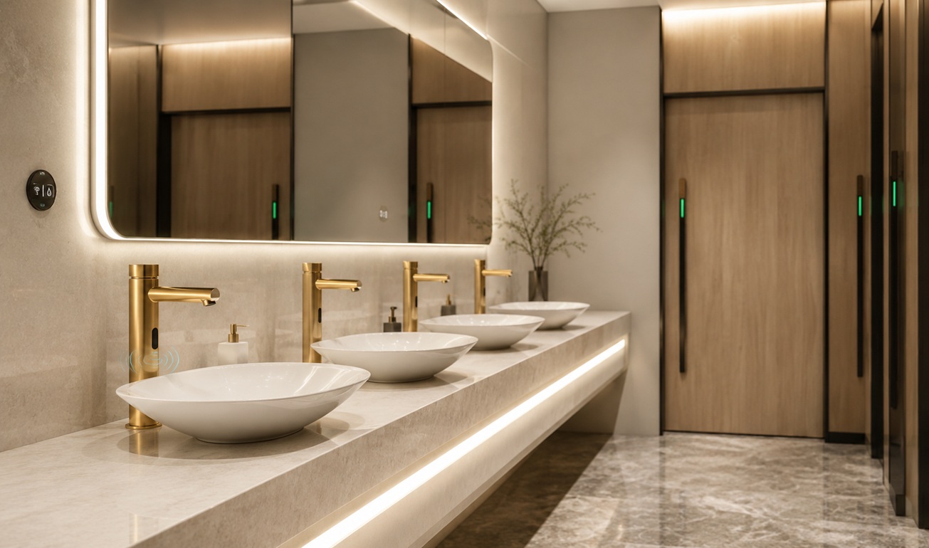 BathSelect adaptive renewal commercial restroom fixtures for sustainable facility modernization