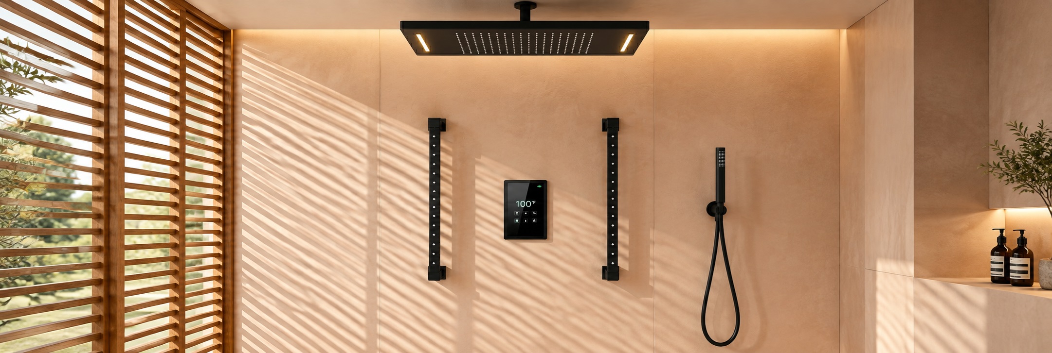 BathSelect multicolor LED shower systems