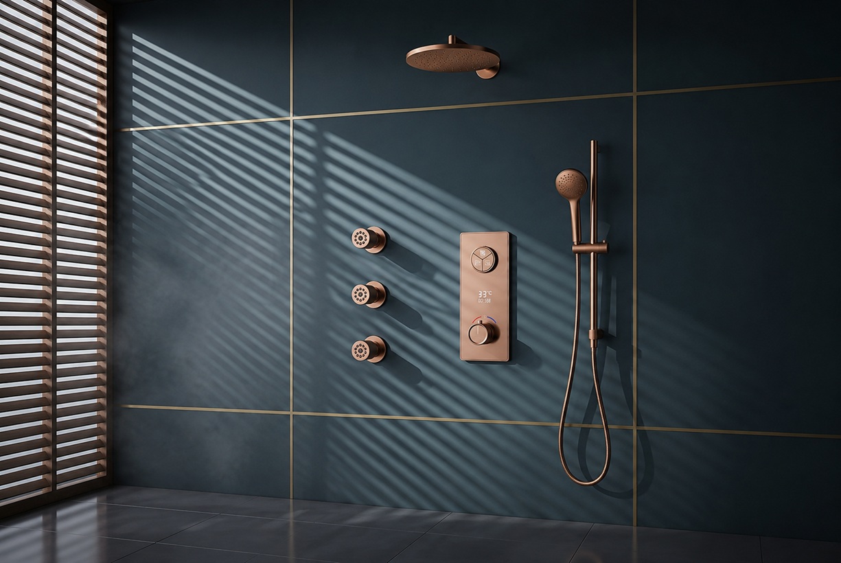 Shower valve cartridge and shower head leak components