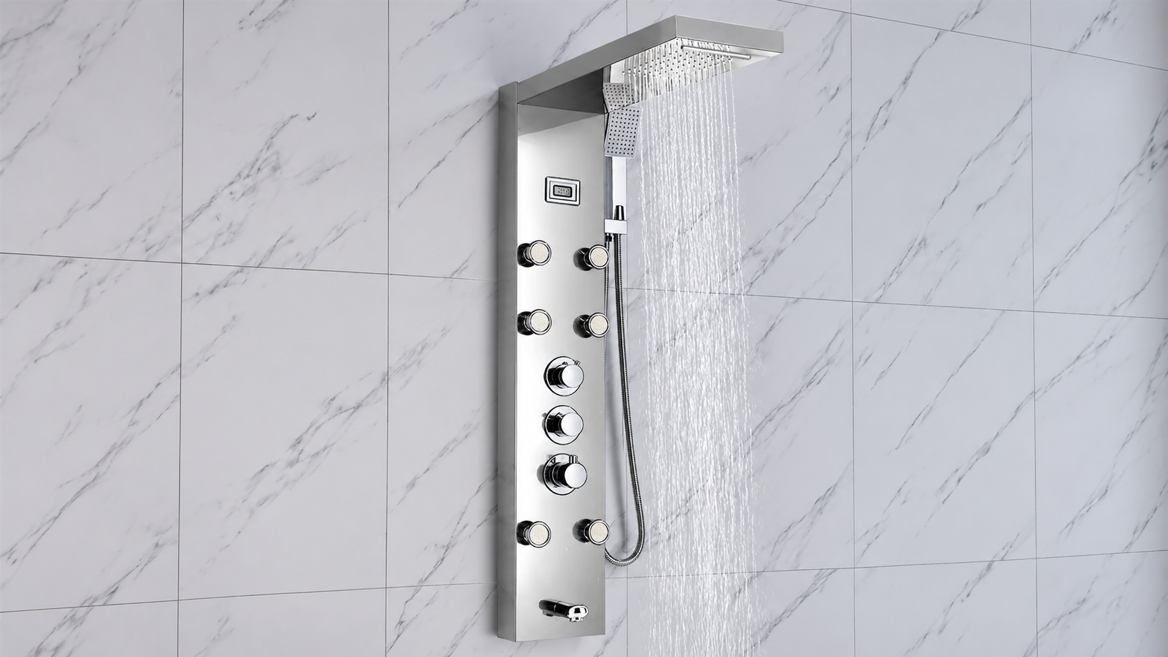 Digital thermostatic smart shower systems for commercial bathroom projects