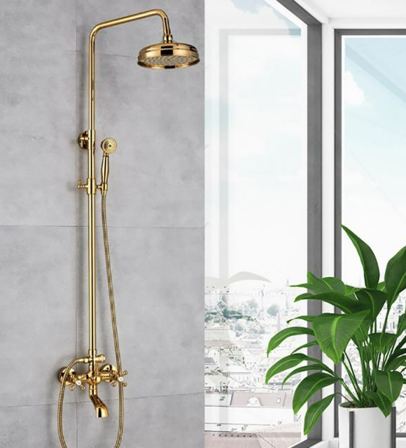BathSelect exposed tub and shower set