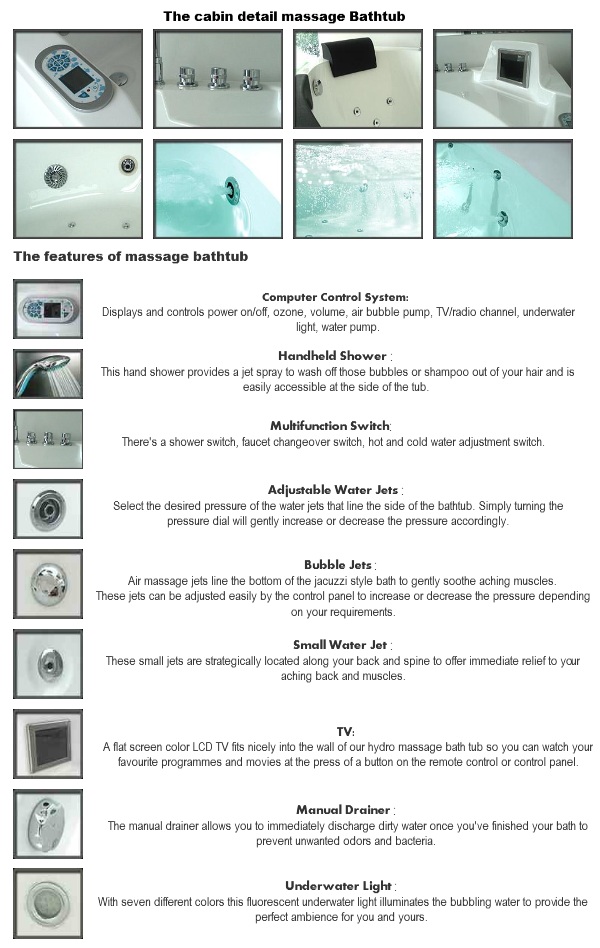 Acrylic tubs are easy to clean with water and regular non-abrasive cleaners