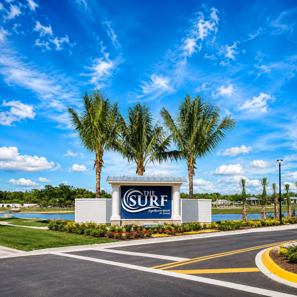 High Traffic Public Restrooms Surf RV Resort In Tampa, Florida