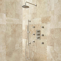 Lenno-thermostatic-shower-brushed-solid-brass