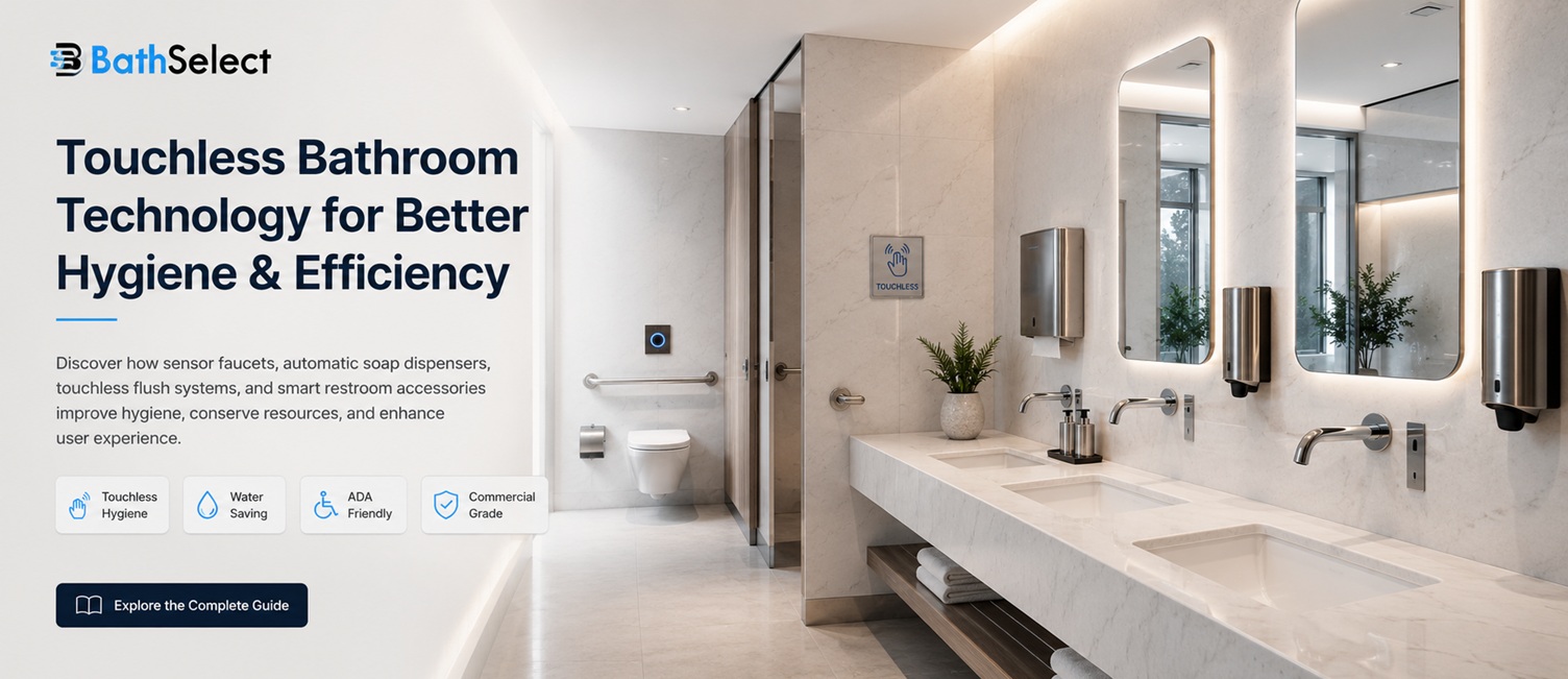 Touchless bathroom technology for better hygiene and efficiency - sensor faucets and automatic soap dispensers