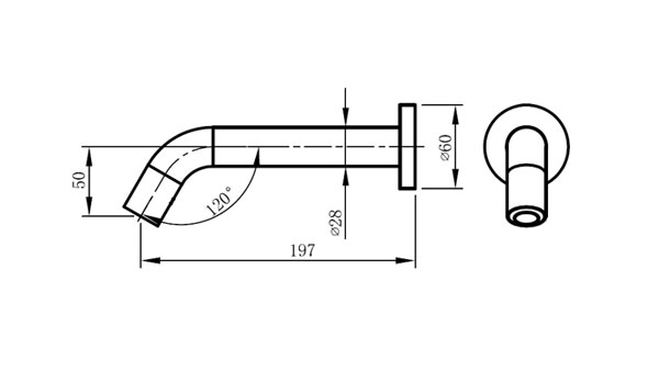 washroom-faucet-wall-mount-intelligent-sensor