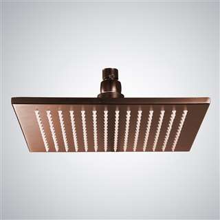 BathSelect Light Oil Rubbed Bronze Square Rain Shower Head B0016-L