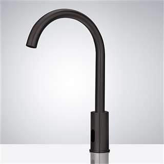 Hospitality BathSelect Wella Dark Oil Rubbed Bronze Goose Neck Automatic Commercial Sensor Faucet