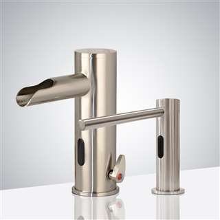 BathSelect� Munich Thermostatic Sensor Faucet & Automatic Soap Dispenser in Brushed Nickel