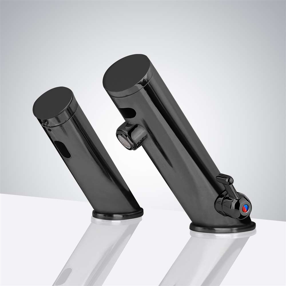 All-in-one Thermostatic Commercial Automatic Sensor Faucet Dark Oil Rubbed Bronze Finish with Soap Dispenser (B5132SD)