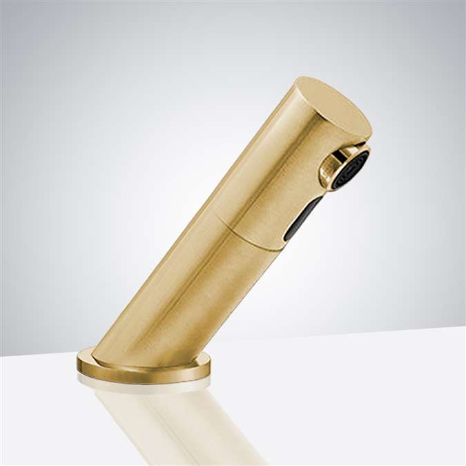 BathSelect B5136 Brushed Gold Contemporary Commercial Sensor Faucet