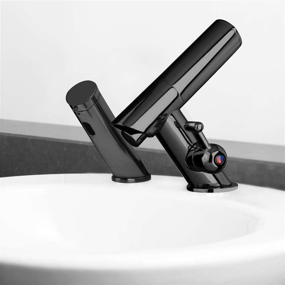 All-in-one Thermostatic Commercial Automatic Dark Oil Rubbed Bronze Sensor Faucet with Soap Dispenser (B5137SDDP)