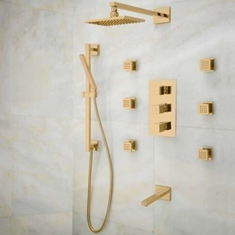 Napoli Rainfall Thermostatic Shower Set with Faucet (B617GNDP)
