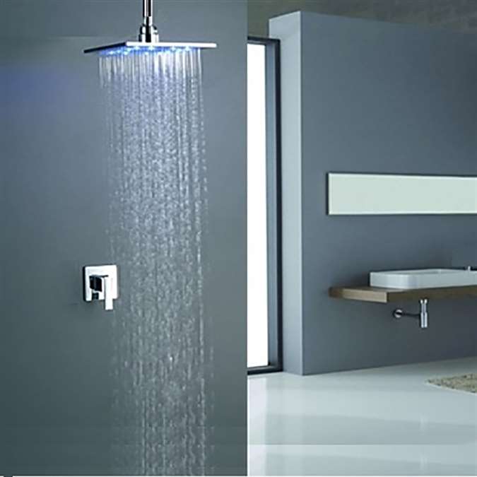 Briano MultiColor Water Powered Shower Solid Brass Built in Mixer