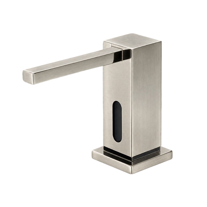 BathSelect Commercial Hands Free Brushed Nickel Automatic Sensor Commercial Liquid Soap Dispenser