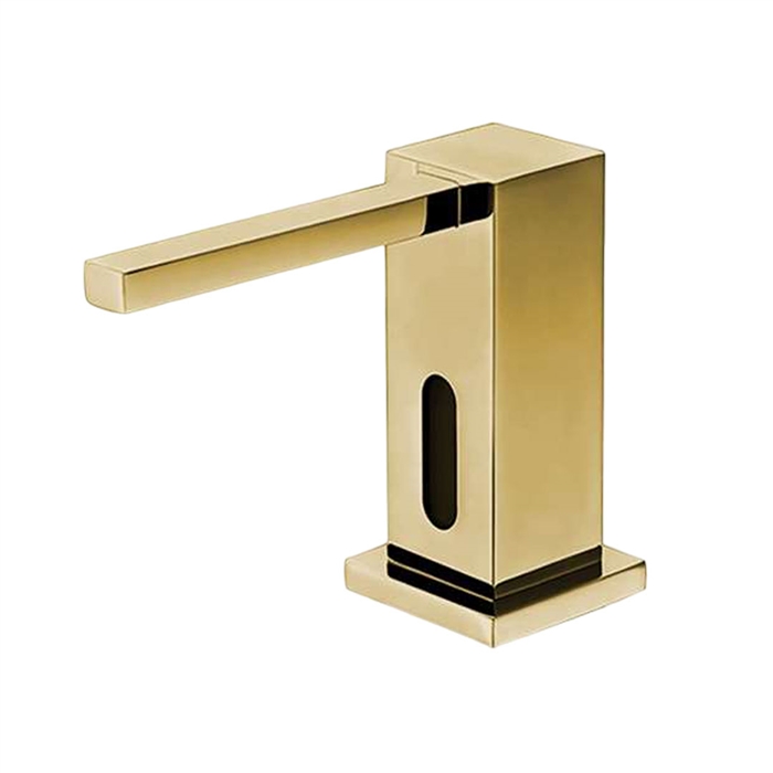 BathSelect Commercial Hands Free Polished Gold Automatic Sensor Commercial Liquid Soap Dispenser