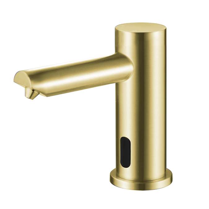 BathSelect Minimalist Modern Brushed Gold Sensor Soap Dispenser