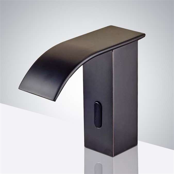 Bathroom Oil Rubbed Bronze Hot Cold Mixer Touchless Auto-Sensor Faucet Basin Tap