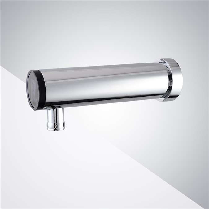 Wall Mount Single Hole Hands Free Commercial Automatic Touchless Sensor Faucet in Chrome