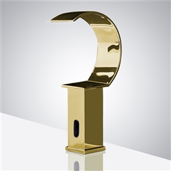 Hospitality BathSelect Gold Commercial Waterfall Style Motion Sensor Faucet