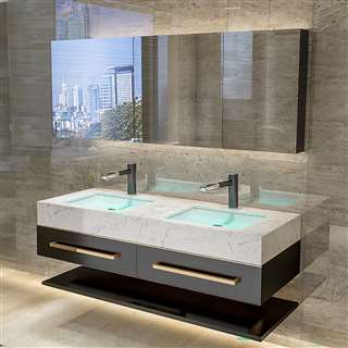 Luxury hotel bathroom vanities