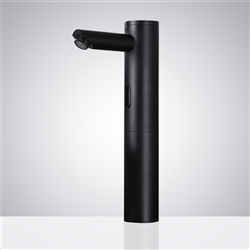 Hospitality BathSelect Tall Matte Black Contemporary Commercial Deck Mount Sensor Faucet