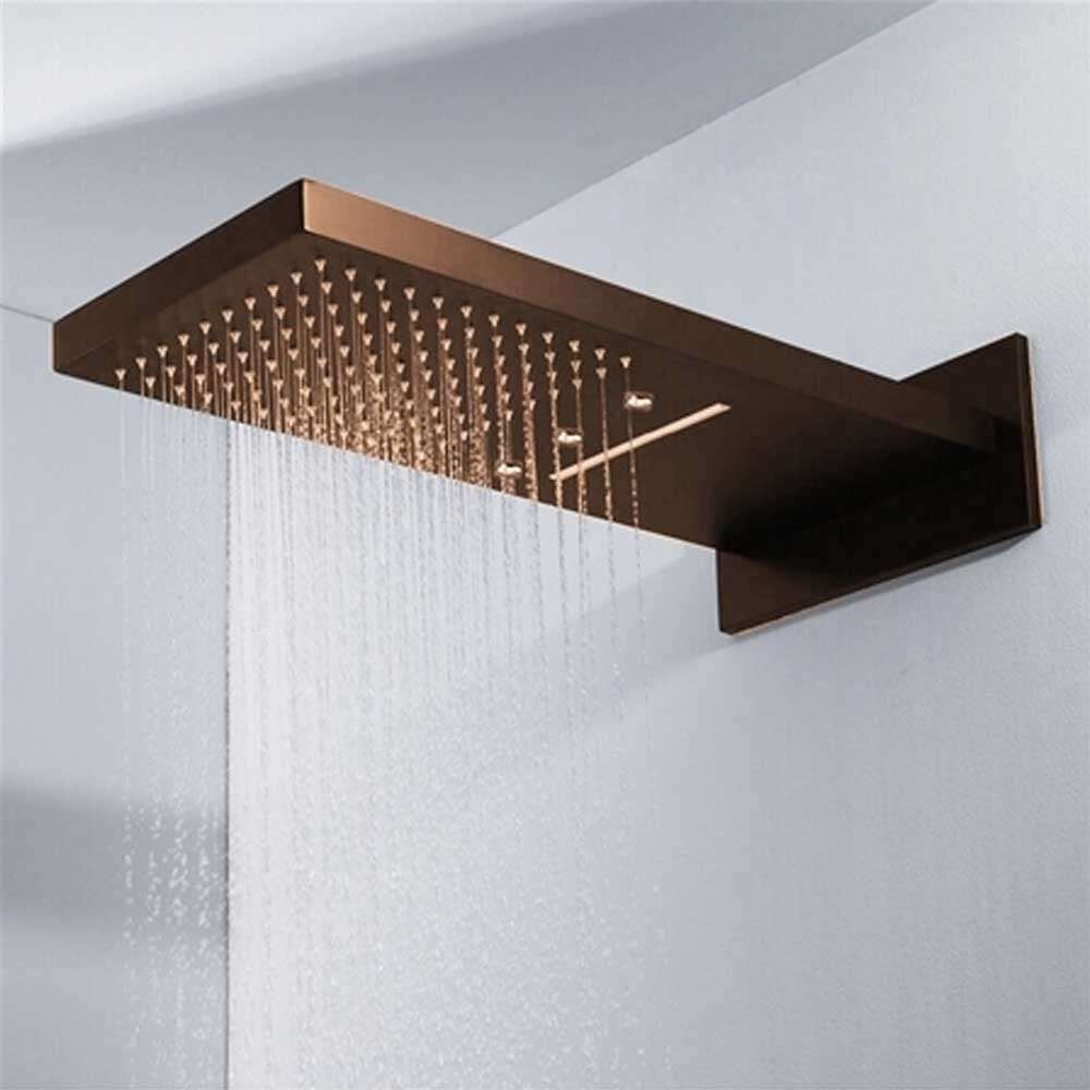 BathSelect BS1011DP LED waterfall rainfall shower head verified review