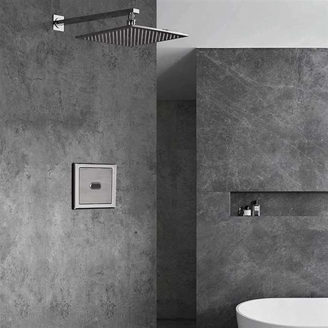 Brushed Nickel Sensor Controlled Automatic Shower Head