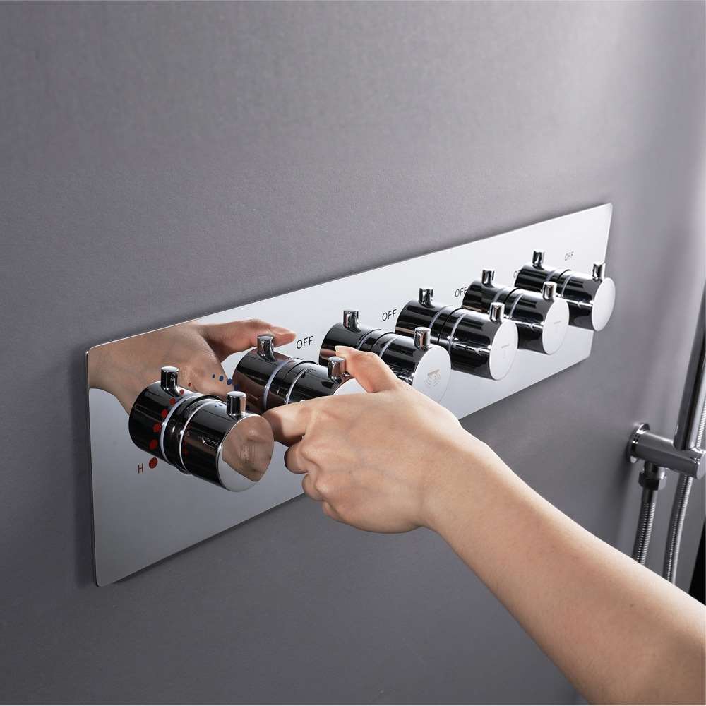 5 ways Thermostatic Brass Diverter Shower Controller (BS10275)