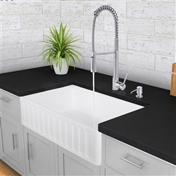 Free Download BIM Object BathSelect Dijon Raised Panel or Fluted Reversible Farm Kitchen Sink