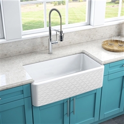 Free Download BIM File BathSelect Deauville Pure White Fire Clay Farmhouse Kitchen Sink