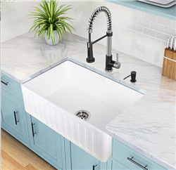 Free Download BIM Object BathSelect Chatou White Finish Modern Design Farmhouse Sink