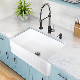 Free Download  Revit Families BathSelect Chatou White Finish Modern Design Farmhouse Sink