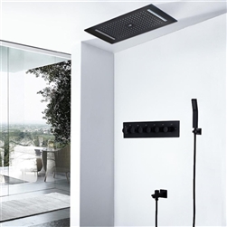 Hospitality Carpi Multi Function Ceiling Mounted Thermostatic LED Shower System