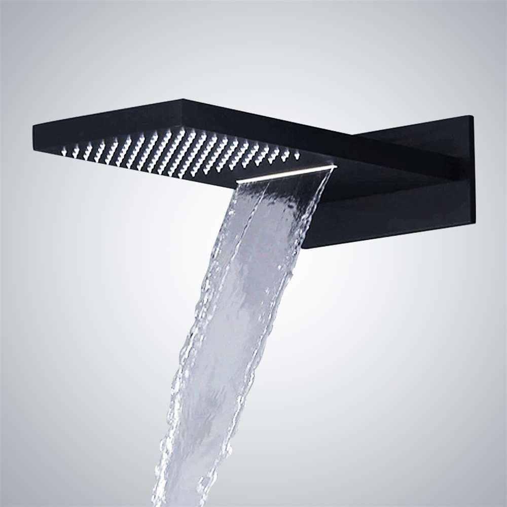 Wall Mounted Stainless Steel Matte Black Finished Bathroom