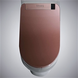 BathSelect High Quality Intelligent Smart Toilet Seat Cover With LED Light In Rose Gold Finish