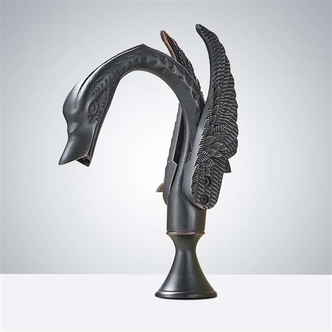 BathSelect Screwed Wing Swan Oil Rubbed Bronze Commercial Motion Sensor Faucet