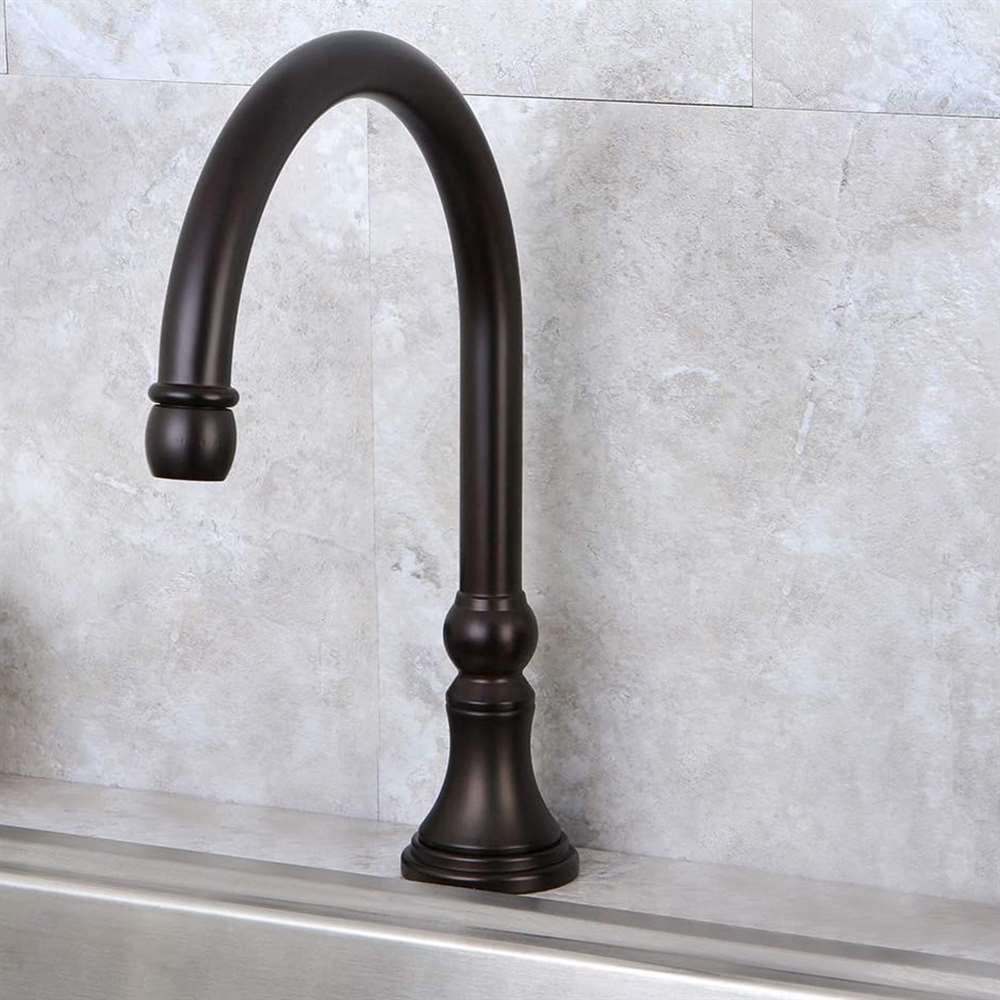 BathSelect commercial gooseneck oil rubbed bronze automatic sensor faucet BS1094-RB