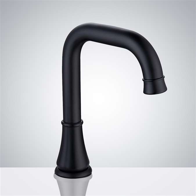 BathSelect Commercial Matte Black Automatic Touchless Sensor Faucet