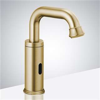 BathSelect� Hospitality Marsala Commercial Brushed Gold Touchless Automatic Sensor Faucet