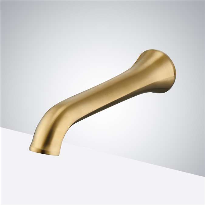 BathSelect Elephant Trunk Brushed Gold Commercial Handsfree Sensor Faucet