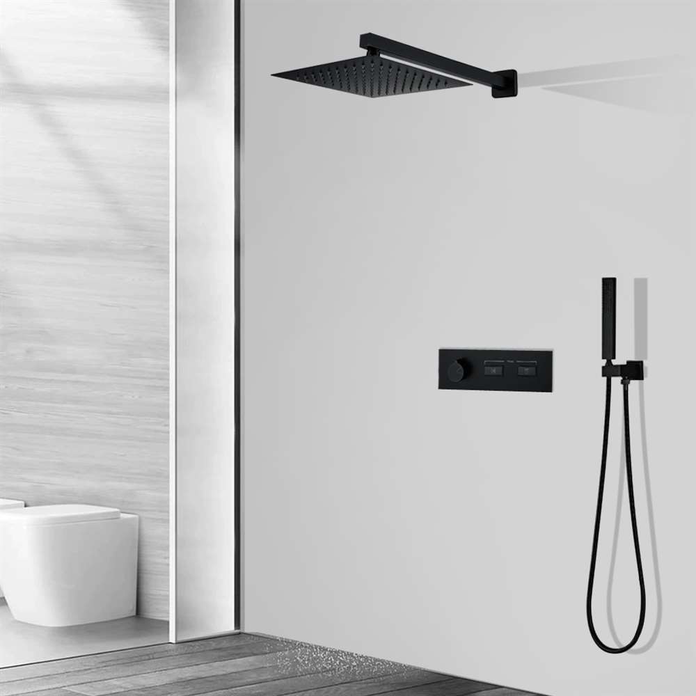Varese-2-Functions-Matte-Black-Wall-Mount-Shower