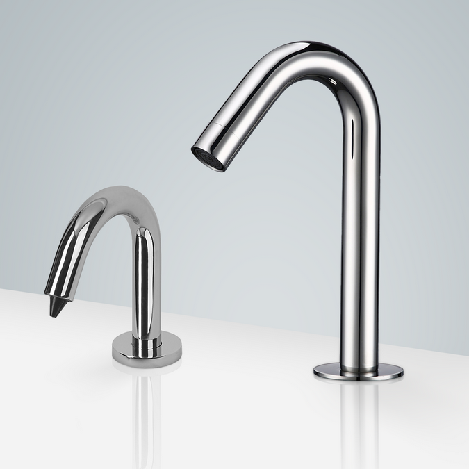BathSelect Verona gooseneck touchless commercial faucet model BS18141
