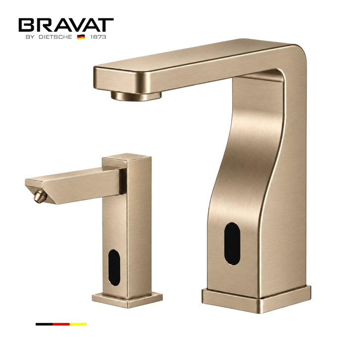 Trio Polished Gold Finish Commercial Motion Sensor Liquid Soap Dispenser