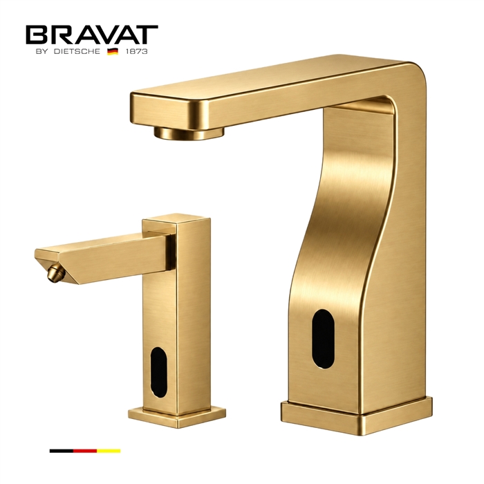 Trio Polished Gold Finish Commercial Motion Sensor Liquid Soap Dispenser